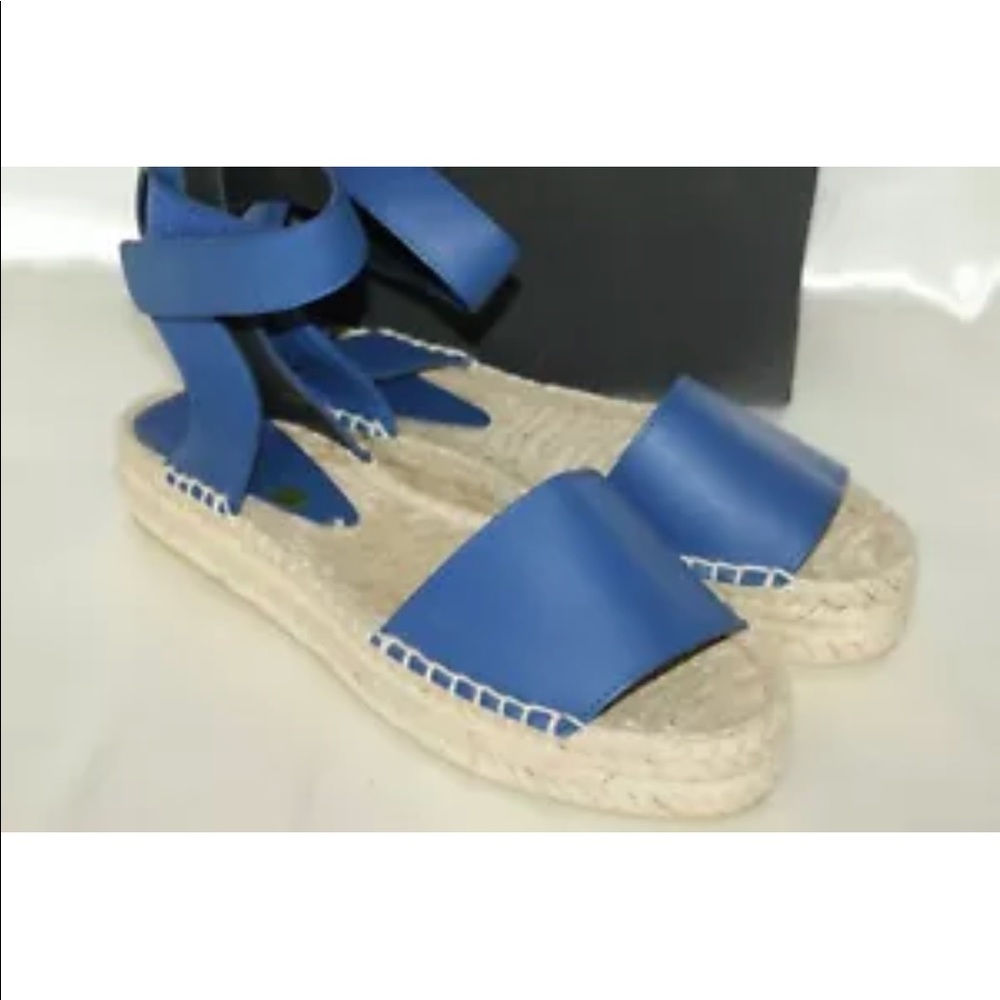 Worn once-didn’t fit. In box. Vince leather open toe ankle strap sandal.